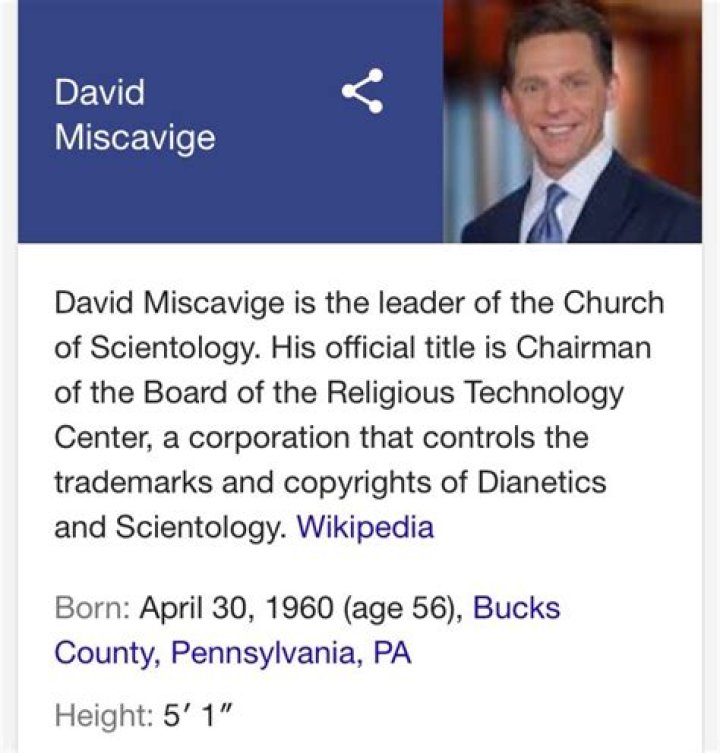 David Miscavige Height, Bio, & Scientology Leadership