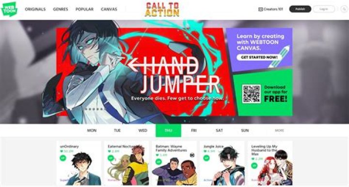 Top Free Webtoon Comics Online