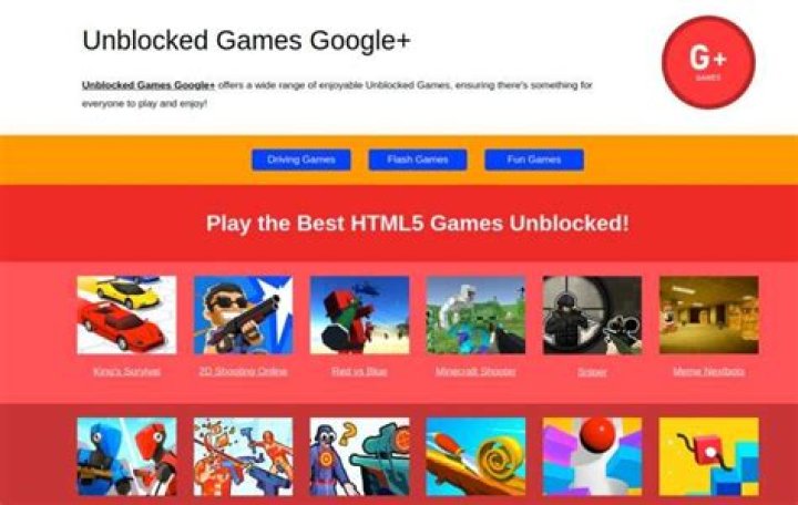 Unblocked Games G+: Safe Fun for Students & Beyond!